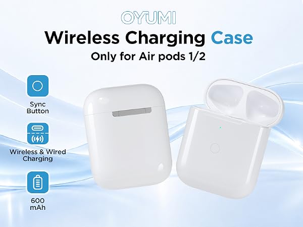 Replacement Charging Case Compatible with AirPods 1st/2nd Gen