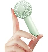SWEETFULL Mini Portable Fan Powerful Handheld Fan Rechargeable,3 Speeds Personal Small Hand Fan f...