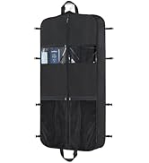 Zilink 48 Inch Garment Bags for Travel Heavy Duty Travel Suit Bag for Men Women with Buckles &amp; Sh...