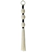 IOWER Macrame Wall Hanging Boho Wall Decor Small Sphericity Cotton Textile Tassel Wall Hanging Fi...