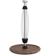 VEHHE Wooden Paper Towel Holder Countertop with Weighted Base, One-Handed Tear Paper Towel Holder...