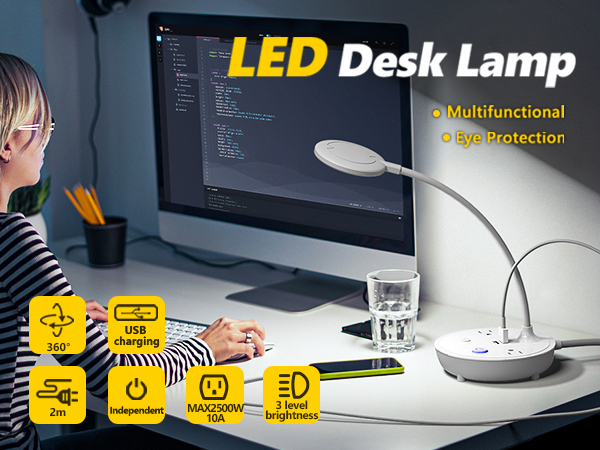 Small White Desk Lamp 011