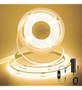 Pandery COB LED Strip,LED Strip Lights 3M/9.84ft,Touch Dimmable LED Strips,CRI90+,2700K Warm Whit...