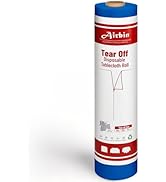 Plastic Table Cloth, Tear Off 110 Ft X 54 In Plastic Table Cloth Disposable Premium Blue Tableclo...