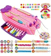 Friendship Bracelet Making Kit, Arts and Crafts for Kids Ages 8-12, DIY String Bracelets Maker fo...