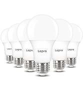 Lepro Dimmable LED Light Bulbs 60 Watt Equivalent, 9.5W 800LM Daylight White 5000K, A19 E26 Stand...
