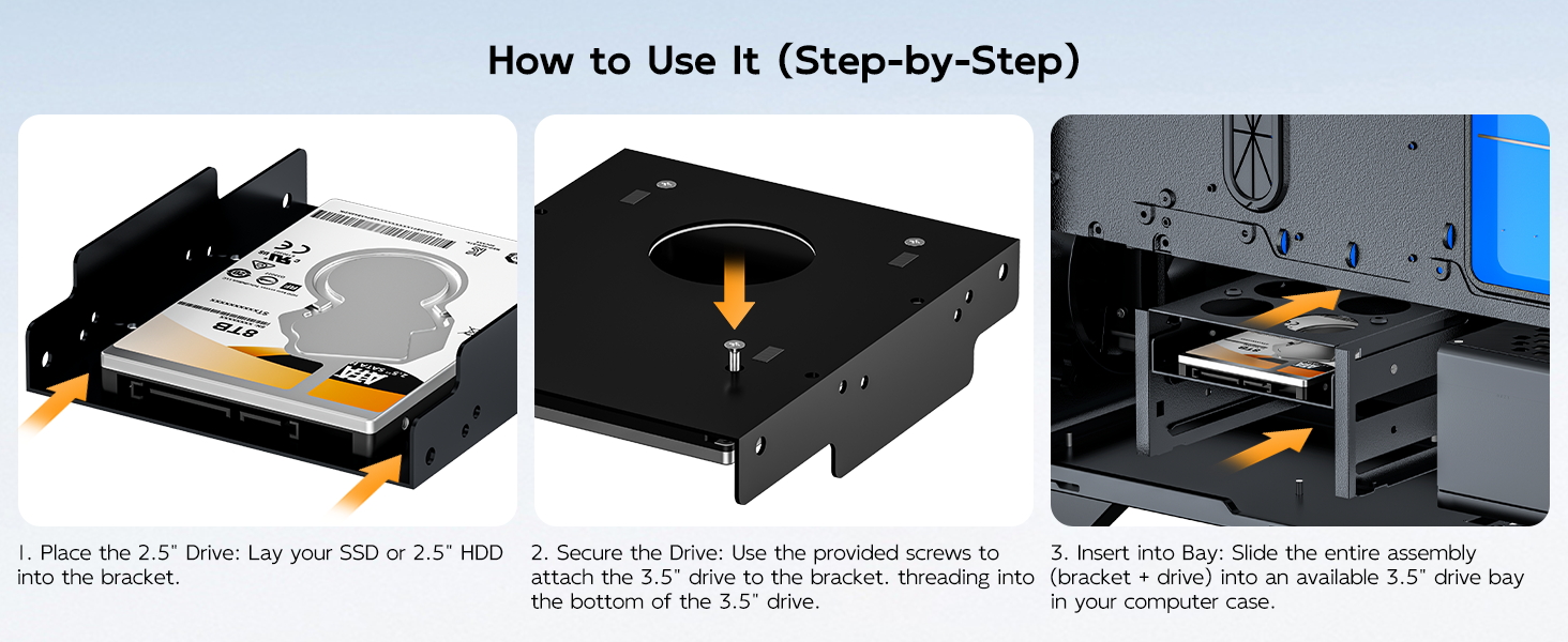2.5&amp;#39;&amp;#39; 3.5&amp;#39;&amp;#39; Hard drive mounting bracket