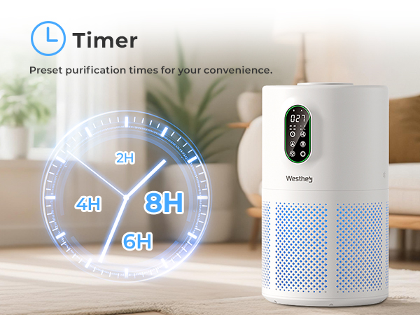 Air purfiiers for home larger room with Timer