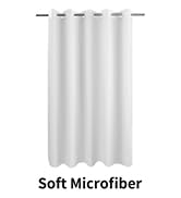 Soft Microfiber No Hook Shower Curtain