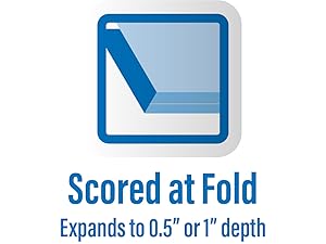 crease lines for extra storage