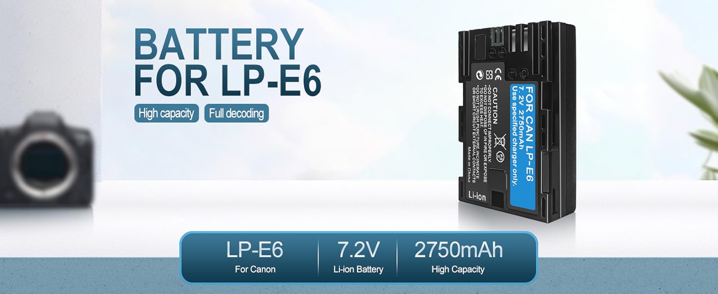 LP-E6 battery