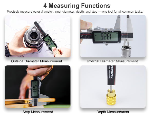 digital caliper 4 measuring functions