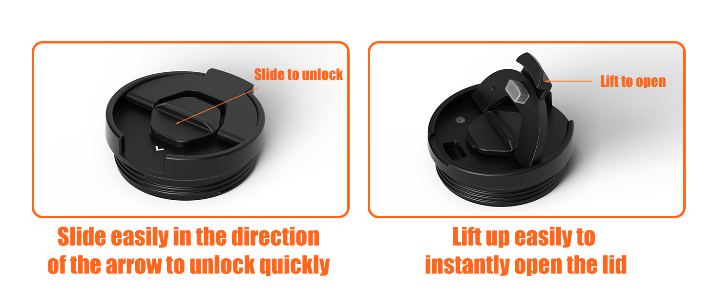 travel coffee mug with one-hand open lid,spill-resistant insulated coffee cup for car cup holder