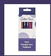 The Quilted Bear Heat Erasable Pens - 5 Friction & for Fabric Marking, Sewing, Quilting, Crafting...