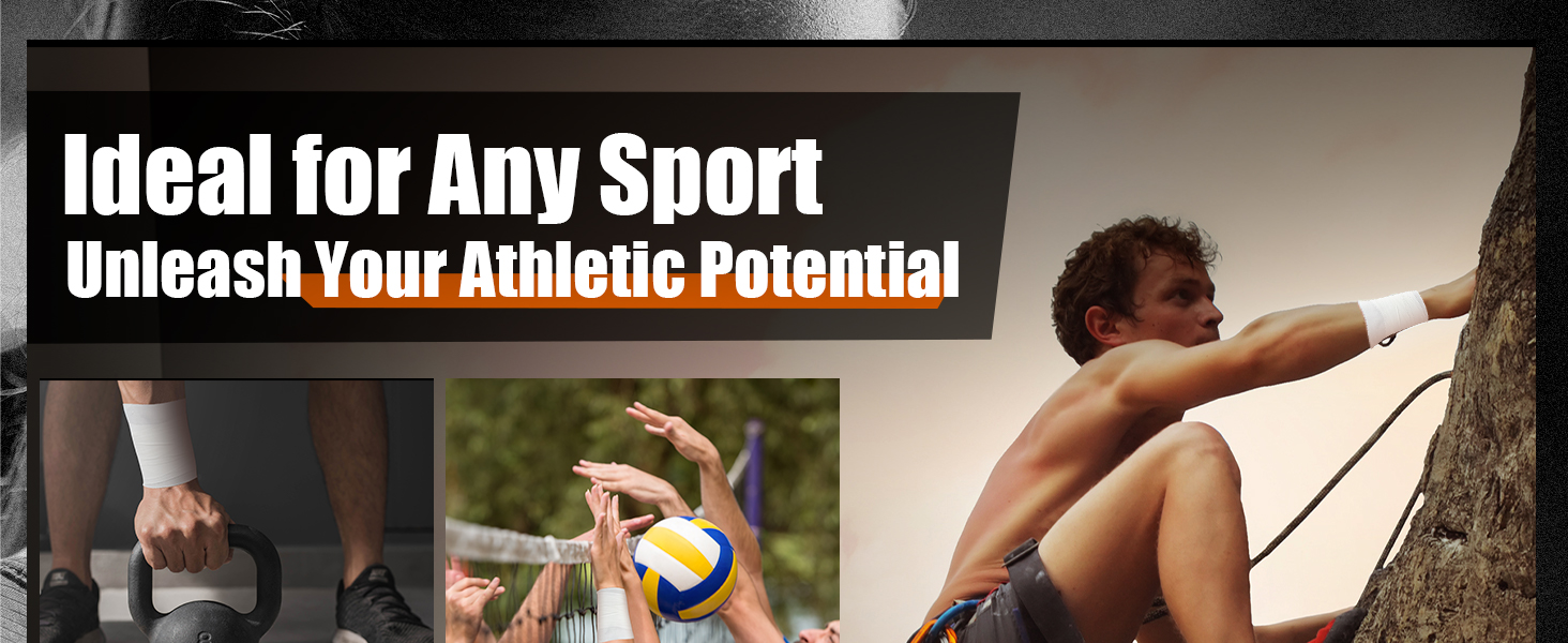 Professional 6 Pack White Athletic Sports Tape