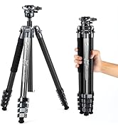 Fotopro X-Airfly 63 Inch Carbon Fiber Tripod with Panoramic Ball Head Flip Lock 2.51lb Lightweigh...