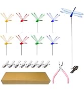 Kleeblatt Dragonfly Clip 8pcs - DIY Small Fake Dragon Fly Clips, Hair Accessories, Garden Decor, ...