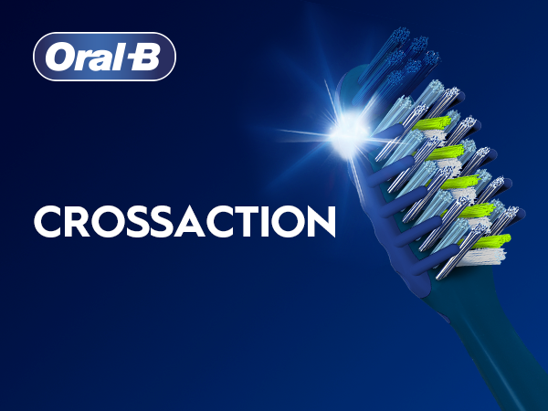Close up image of Oral-B Crossaction toothbrush