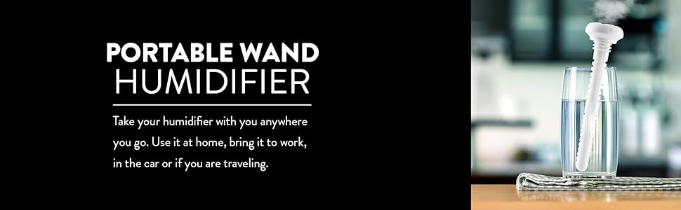 Portable wand humidifier