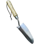 Garden Guru Eco Super Strong Garden Trowel with Ergonomic Wood Handle - 100% Recycled Stainless S...