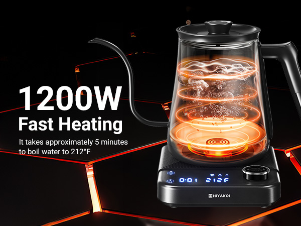 1200W Rapid Heating