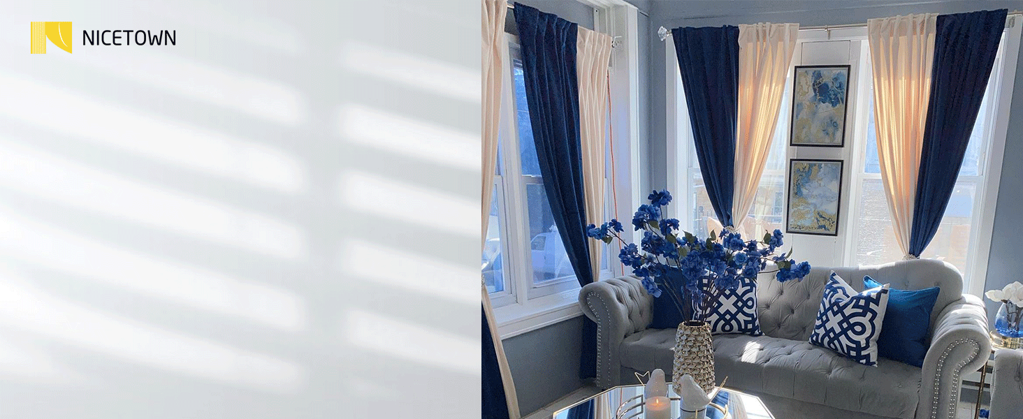 Velvet curtains
