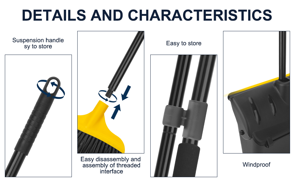 Dustpan with two broom