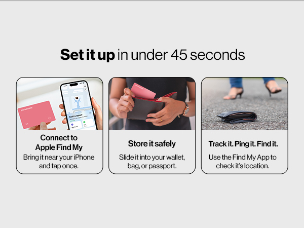 Set it up in under 45 seconds