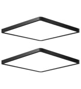 Black Square ceiling light 2pack