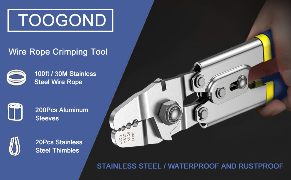 Wire Rope Crimping Tool Kit