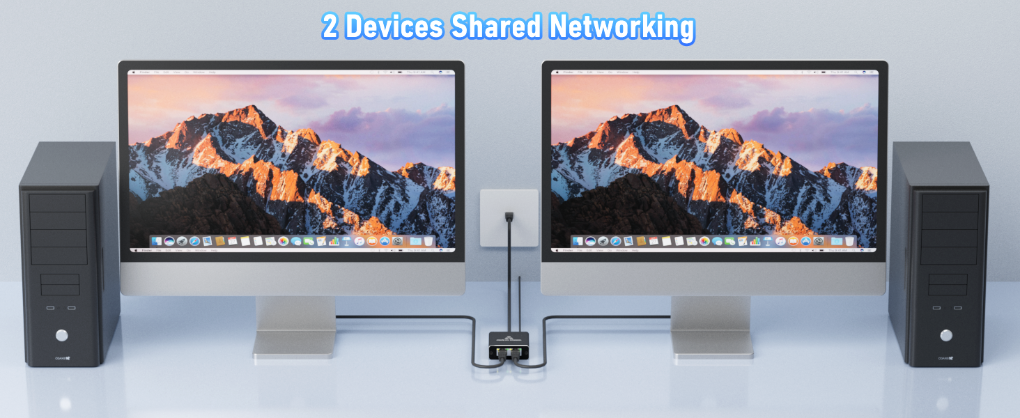 Ethernet Cable Splitter 1 to 2