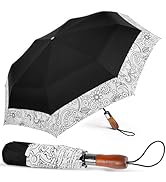 Lejorain Large Golf Umbrella for Men - Strong Folding Compact Windproof Auto Open Close Umbrella ...