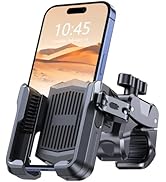 Zewdov Motorcycle Phone Mount for AirTag, Bike Phone Holder Mount [Camera Friendly][1s Quick Lock...