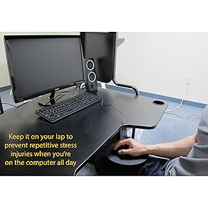 Beanbag mouse pad use at office, in front of computer desk, use on lap or knee, avoid pain