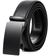 VATAN Men's Belt Leather Ratchet Belt for Men Dress Casual Every Day with Adjustable Buckle, Trim...
