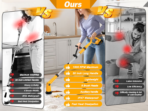 electric spin scrubber