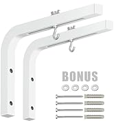 2-Be-Best Universal Projector Screen Mount L-Bracket 11 in Longer Wall Hanging Mount Adjustable E...