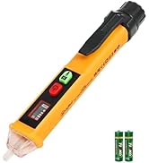 Uyled Non Contact Voltage Tester Dual Range Voltage Tester Pen AC 12V/48V-1000V, Live/Null Wire T...