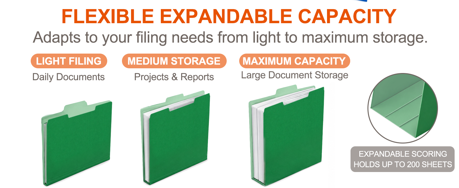 Color-coded file organization;Manila File Folders