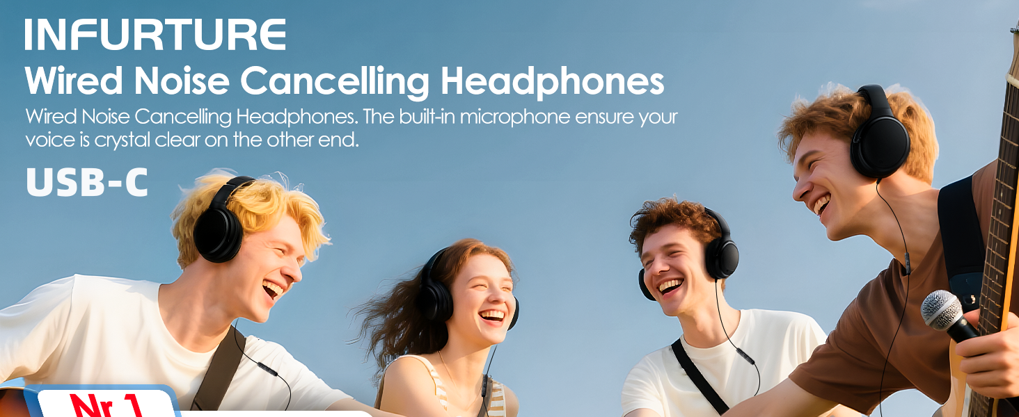 wired noise cancelling headphones