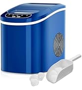 ARLIME Electric Portable Compact Ice Maker, 26 LBS/24H Ice Maker Machine with Ice Scoop & Easy Op...