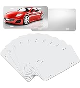 Nicunom 15 Pack Sublimation License Plate Blanks, Metal Aluminum License Plate Tag, Sublimation C...