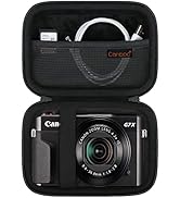 Canboc Hard Travel Case for Canon PowerShot G7X Mark II/III / G5 X Mark II Digital Camera, Mesh B...