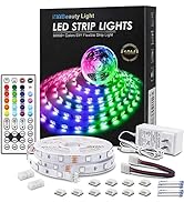 MY BEAUTY LIGHT RGB LED Strip Lights, 32.8ft, 32768 DIY Colors, Self-Adhesive, Flexible, UL Approved