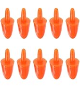 VILLCASE 400pcs Snowman Carrot Nose for Craft - Mini Plastic Fake Carrot Nose Christmas Decoratio...