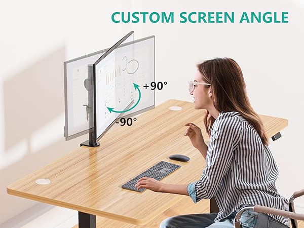 mountup single monitor desk mount monitor mount single monitor stand adjustable