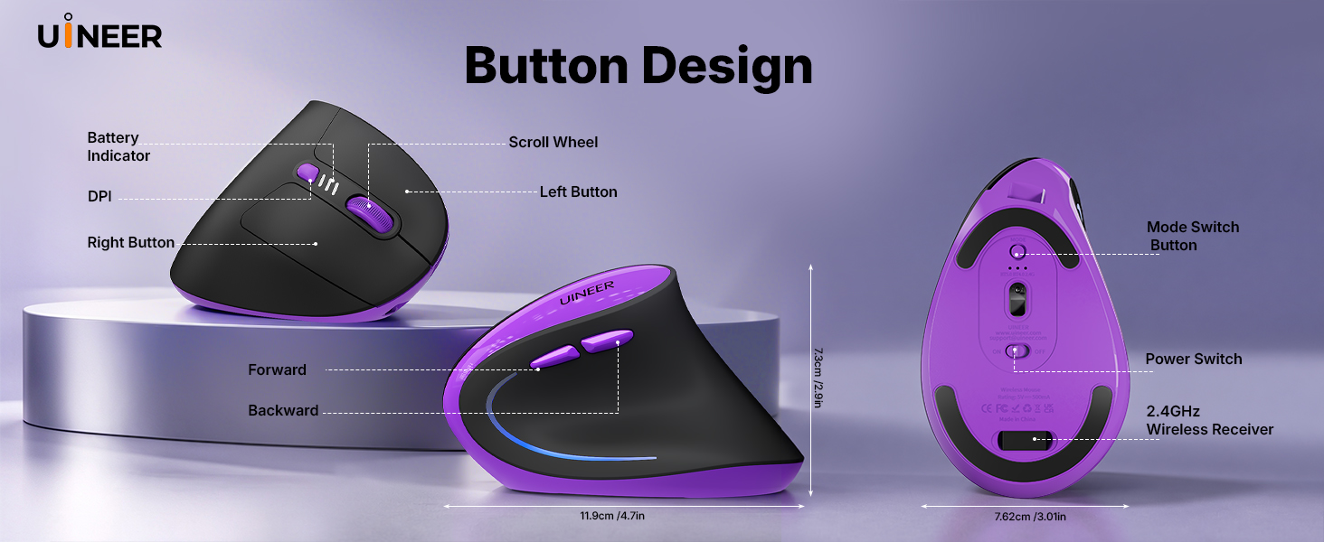 bluetooth mouse ergonomic