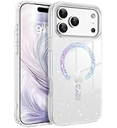 BENTOBEN Magnetic for iPhone Pro Max Case [Compatible with Magsafe] Clear Crystal Glitter iPhone ...