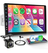 9 Inch Single Din Car Stereo Wireless Carplay Android Auto Touch Screen Car Radio Bluetooth Hands...