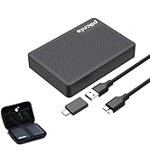 PILCNLA 1TB Ultra Slim Portable External Hard Drive with Carrying Case, USB3.0 HDD Storage for Xb...